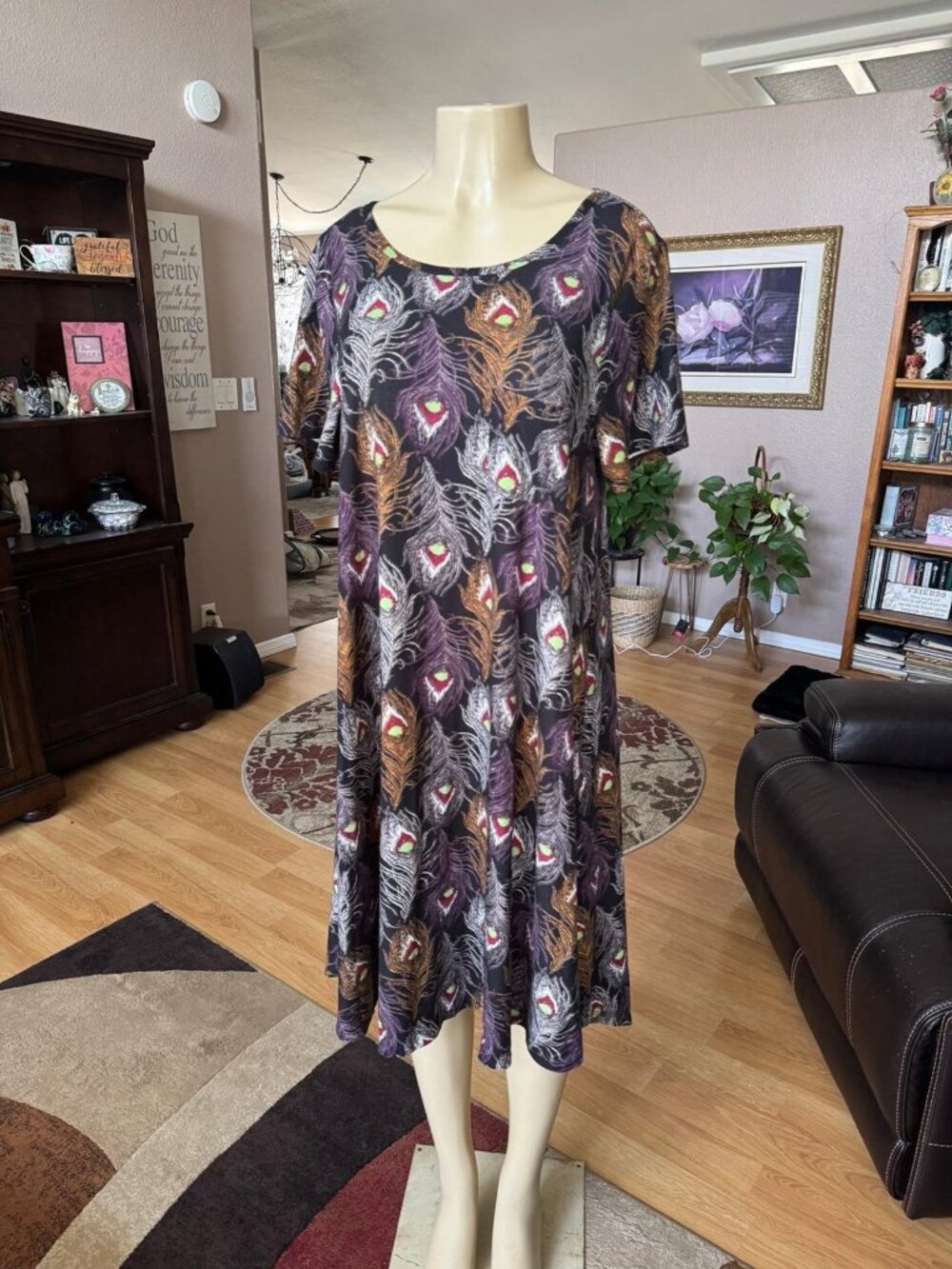 print short sleeve dress